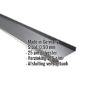 Dorpel uit staal, Antracietgrijs RAL 7016, 0,50 mm dikte, met ingebedde specificaties