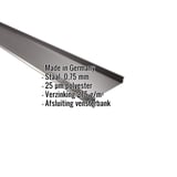 Vensterbank uit staal, 0,75 mm, RAL 8017 Chocoladebruin, met ingebedde productdetails