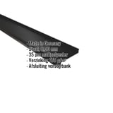 Vensterbank uit staal, Zwart RAL 9005, 0,50 mm, met ingebedde productdetails