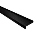 Dorpel Gitzwart RAL 9005 staal 0,50 mm Shimoco, hoofdaanzicht schuin van boven