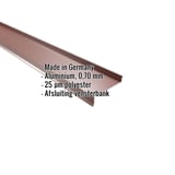 Vensterbank aluminium Roodbruin RAL 8012, 0,70 mm, met ingebedde productdetails