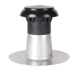 Platdak ontluchter van DACHPROTECT, zwart en zilver-metallic, hoofdweergave
