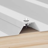 Verzinkte schroeven | Voor overlappingen en zetwerk | 4,8 x 20 mm E14 | Lichtgrijs