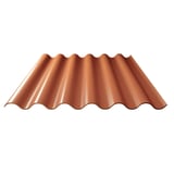 Vezelcement golfplaat | Terracotta | 2,14 m