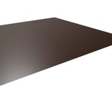 Vlakke plaat sepia bruin RAL 8014, 0,50 mm staal met 25 µm polyestercoating, hoofdaanzicht