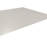 Vlakke plaat staal 0,50 mm zuiverwit RAL 9010, schuin van bovenaf