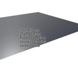 Vlakke plaat staal 0,75 mm Antracietgrijs RAL 7016 met 25 µm polyestercoating en ingebedde specificaties