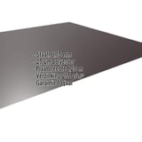 Vlakke plaat staal 0,75 mm Chocoladebruin RAL 8017 met ingebedde specificaties