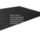 Vlakke plaat staal 0,50 mm zwart matpolyester met ingebedde productgegevens