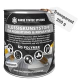 DACHPROTECT vloeibaar kunststof transparant 250g blik met ingebouwde eigenschappen en productinformatie
