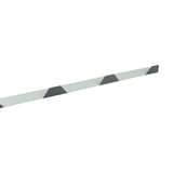 Tandplaat ongeperforeerd, antracietgrijs RAL 7016, 0,75 mm staal, bovenaanzicht detail