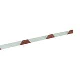 Tandprofiel ongeperforeerd, roodbruin (RAL 8012), 0,75 mm staal, detail van de vertanding