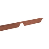 Tandplaat ongeperforeerd, koperbruin (RAL 8004), 0,75 mm staal, hoofdweergave