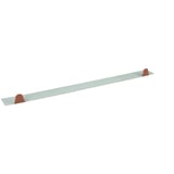 Tandplaat ongeperforeerd, Weckman staal 0,75 mm, koperbruin RAL 8004, hoofdweergave met twee tandplaat-elementen