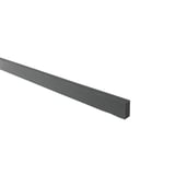Profielvuller van zwart schuim, rechthoekig, dikte 2,50 cm, hoofdweergave