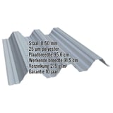 Damwandplaat T92P dakplaat Pelsgrijs, 0,50 mm, met ingebedde technische gegevens