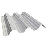 Damwandplaat T92P dak Grijswit (RAL 9002) van 0,50 mm staal, 25 µm polyester coating