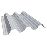 Damwandplaat T92P dak lichtgrijs RAL 7035, 0,75 mm, bovenaanzicht schuin