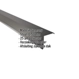 Windveer Gitzwart (RAL 9005) van staal, 0,50 mm, met ingebedde productgegevens