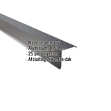 Gevelhoekprofiel aluminium RAL 7016, 0,70 mm, met ingebedde productgegevens