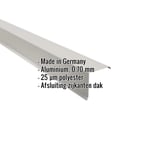 Gevelpan Aluminium Zilver-Metallic met ingebedde gegevens Made in Germany, 0,70 mm, 25 µm polyester