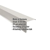 Gevelpan Grijswit (RAL 9002) van staal 0,50 mm, met productinformatie