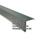Gevelpan mosgroen (RAL 6005) van staal, 0,50 mm, 60 µm Puramid coating, met ingebedde productgegevens