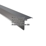 Gevelhoek Aluminium 0,70 mm Antracietgrijs met ingebedde productgegevens