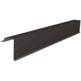 Gevelpan staal 0,50 mm Grijsbruin, hoofdaanzicht, 2100 mm lang, 25 µm polyestercoating