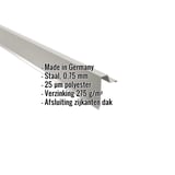 Gevelpan Stehfalzprofiel 33/500 Zilver-Metallic, 0,75 mm staal, met ingebouwde gegevens