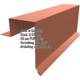 Gevelpan Stehfalzprofiel PD-510-S Terracotta, 0,50 mm staal, met ingebouwde specificaties