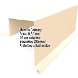 Gevelhoek Stehfalzprofiel PD-510-S licht ivoorkleurig (RAL 1015) met ingebedde specificaties
