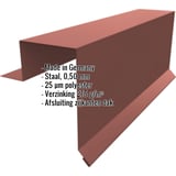 Gevelpan Stehfalzprofiel PD-510-S, Roodbruin RAL 8012, 0,50 mm staal, met ingebedde specificaties