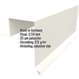 Gevelhoek Stehfalzprofiel PD-510-S Grijswit, 0,50 mm staal, met ingebedde productgegevens