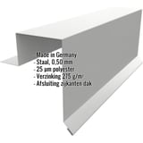 Gevelpan Stehfalzprofiel PD-510-S Zilver-Metallic met ingebedde gegevens over materiaal, dikte en coating