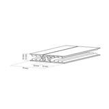 Zeven | Koppelprofiel | 10 mm | Kunststof | Wit | 2,02 m