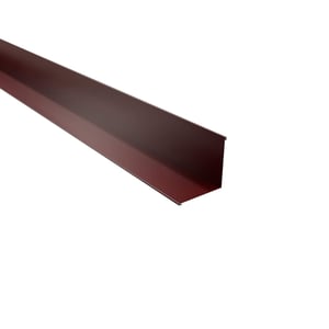 Binnenhoek Wijnrood RAL 3005 staal 0,50 mm met 25 µm polyestercoating, hoofdaanzicht