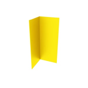 Binnenhoek van staal, Koolzaadgeel RAL 1021, 0,50 mm dik, hoofdweergave