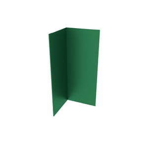 Binnenhoek van staal 0,50 mm in mintgroen, vrijstaand