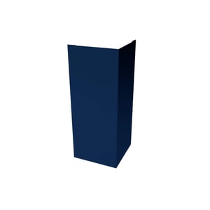 Buitenhoek staal Gentiaanblauw RAL 5010, 0,50 mm dikte, 25 µm polyester coating