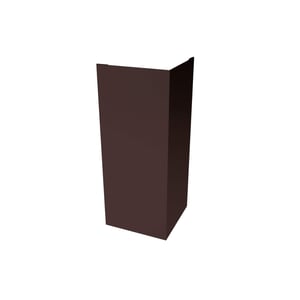 Buitenhoek staal 0,50 mm Chocoladebruin RAL 8017, vrijstaand