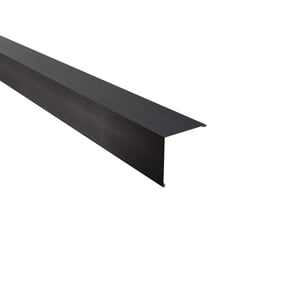Buitenhoek van staal 0,50 mm, donkergrijs RAL 7024, 35 µm matpolyester, hoofdaanzicht