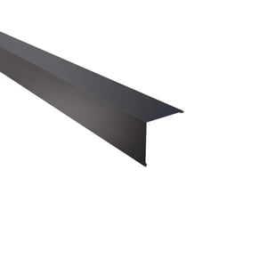 Buitenhoek staal 0,75 mm antracietgrijs RAL 7016 Puramid coating, hoofdaanzicht