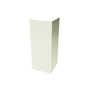 Buitenhoek Grijswit RAL 9002 staal 0,75 mm, 25 µm polyester, vrijstaand