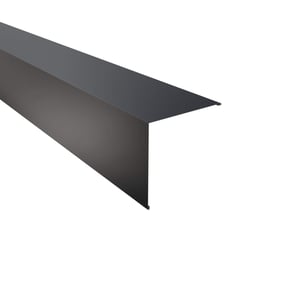 Buitenhoek van staal, antracietgrijs RAL 7016, 0,63 mm, hoofdaanzicht