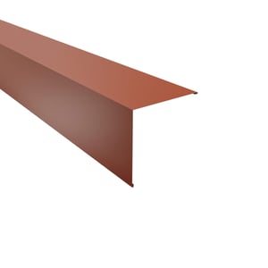 Buitenhoek staal koperbruin RAL 8004, 0,63 mm, 25 µm polyestercoating