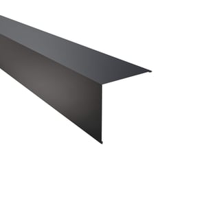Buitenhoek van staal, Antracietgrijs RAL 7016, 0,50 mm dikte, 60 µm Puramid coating