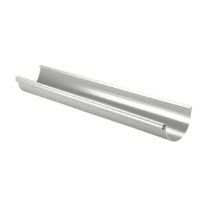 Niagara dakgoot van staal, zilver-metallic (RAL 9006) met 50 µm polyurethaan coating, hoofdweergave
