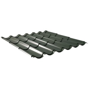Dakpanplaat 2/1060 | Staal 0,50 mm | 25 µm Polyester | 6020 - Chroomoxydegroen