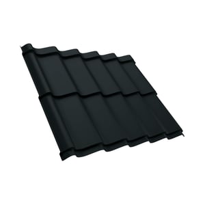 Dakpanplaat Szafir 350/15 Antracietgrijs, 0,50 mm staal, 25 µm polyester